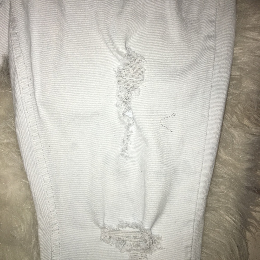 White Ripped Jeans - Picture 3 of 4
